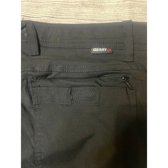 Gerry Men’s Black Fleece-Lined Softshell Pants 32x30 Adjustable Hem Excellent - Picture 7 of 8